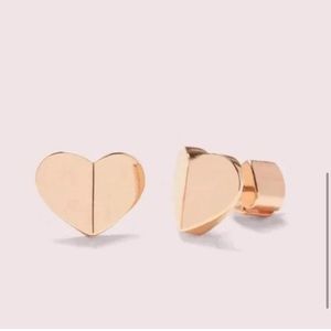 Kate Spade Heritage Heart Rose Stud Earrings